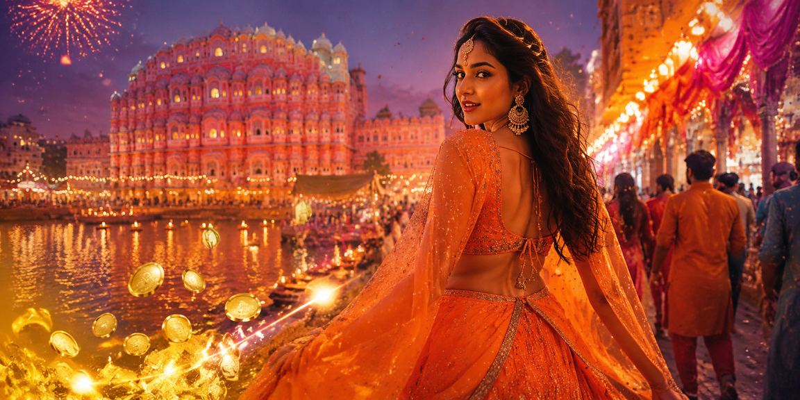 Jaipur Hawa Mahal Lottery and Bollywood theme