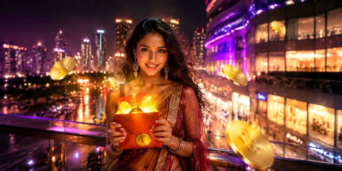 Neon bonus envelopes in Mumbai